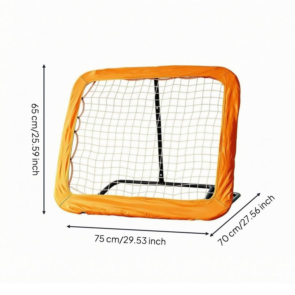 Soccer Rebound Net Square-Mesh Sports Training Gear Rounded-Corner