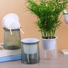 Självvattnande Blomkruka med Dräneringshål och Genomskinlig Vattenbehållare Inomhus Självvattnande Växtkruka för Hemmakontor Dekor