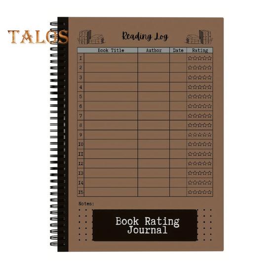 

Дневник чтения Блокнот Формат А5 Недатированный Твердый переплет Журнал Списки желаний Журнал чтения Прогресс Обзоры книг Подарок коричневый