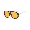 New Fashion Outdoor Yellow Sunglasses Women Men Brand Vintage Punk Pilot Sun Glasses Female Beach Shades
