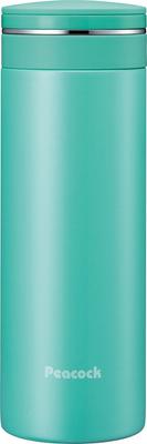 The-peacock Thermos Industry (The-peacock) Peacock Water Bottle Stainless Steel Screw Mug Aqua 400ml AMN-40 AQ