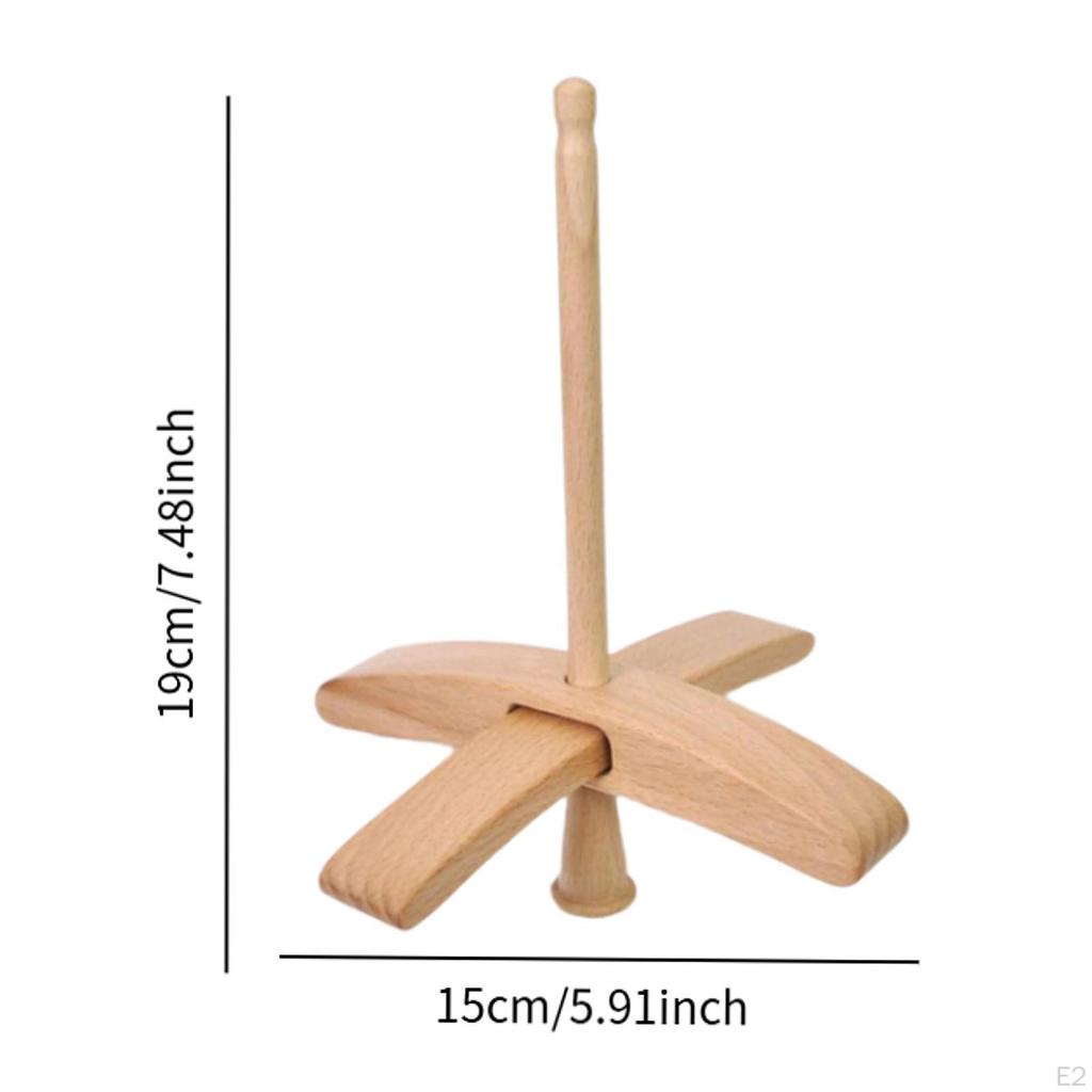Turkish Drop Spindle Detachable Sturdy Manual Tool Wood Yarn Making for Weaving