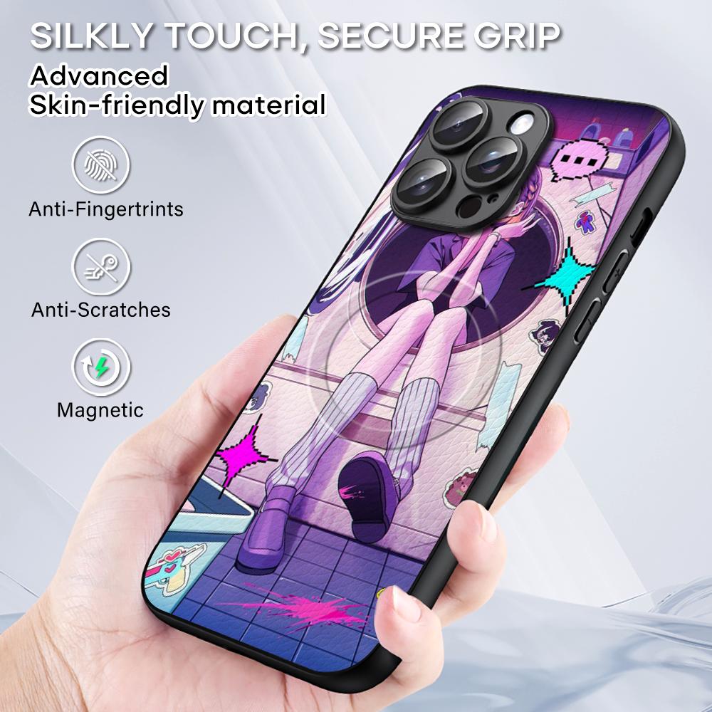 Zutomayo Anime Singer Pattern Design Phone Case For iPhone 17 16 15 14 13 12 11 Plus Pro Max  High-end Luxury Magsafe Sheepskin