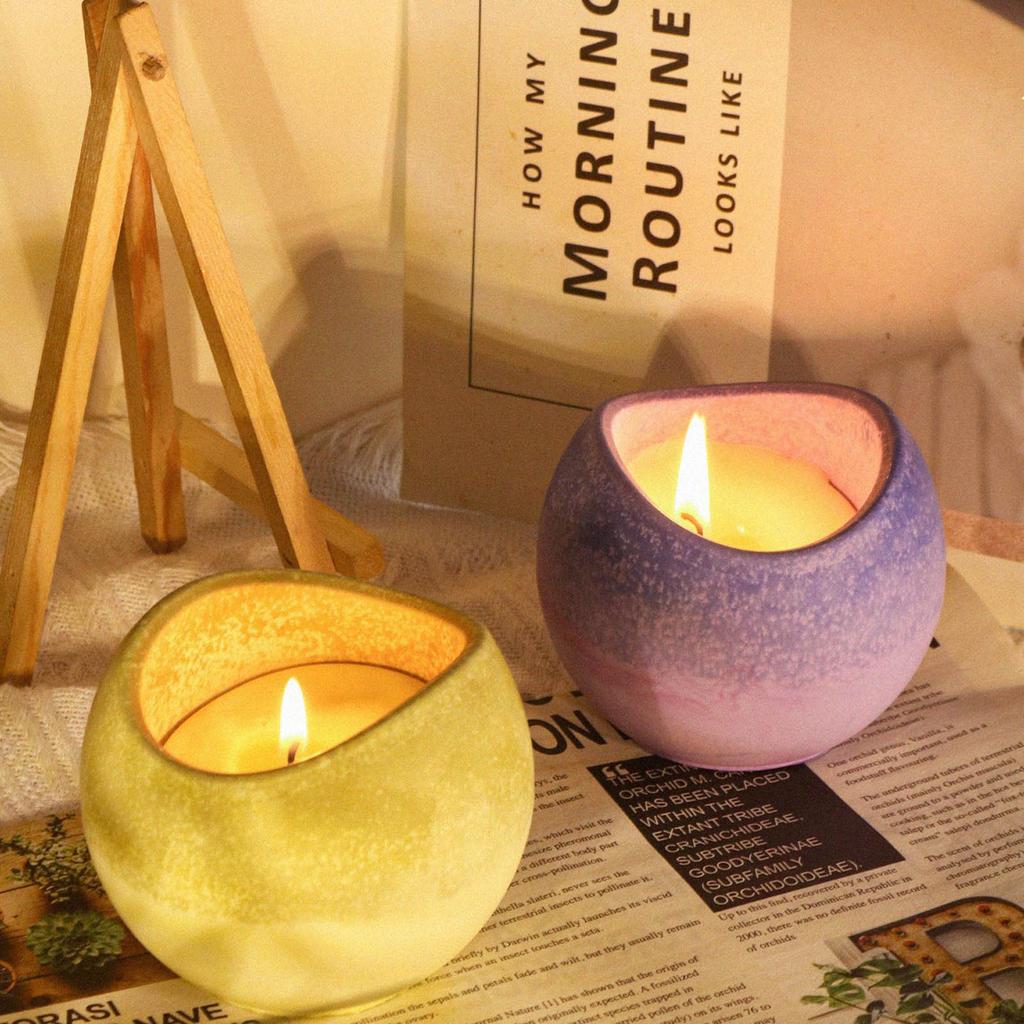 Arc-shaped Candle Holder Resin Jar Silicone Mold for Crafting Candle Holder Cup Resin Craft Ornament Home Decorations