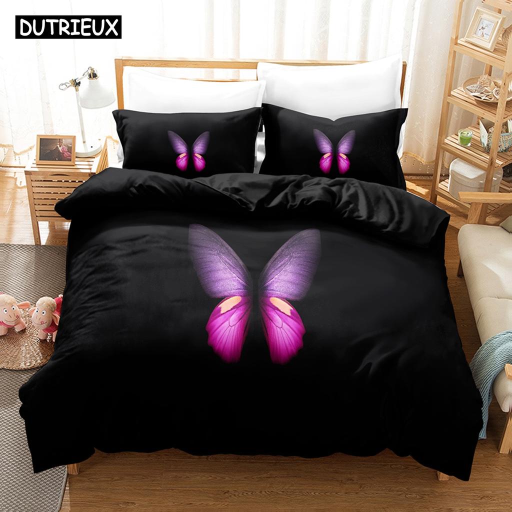 3D NEW Butterfly Bedding Sets Duvet Cover Set With Pillowcase Twin Full Queen King Bedclothes Bed Linen