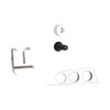 3 Hole Metal Transmitter Strap Balancer Adjuster for RC Remote Control Stability Enhancement Blue Vertical Design