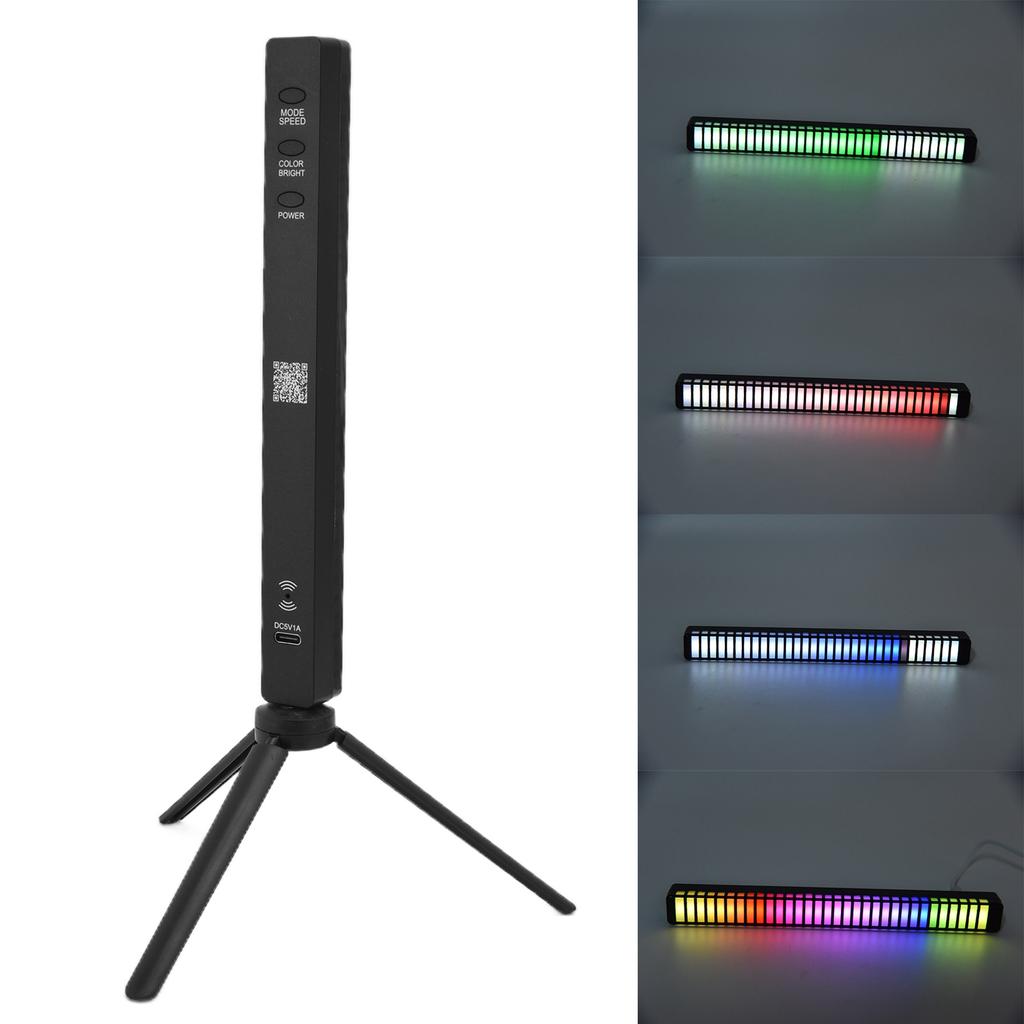 Colorful RGB Rhythm Light 3D APP Bluetooth Control 32LED Light Bar USB Charging Voice Control Light