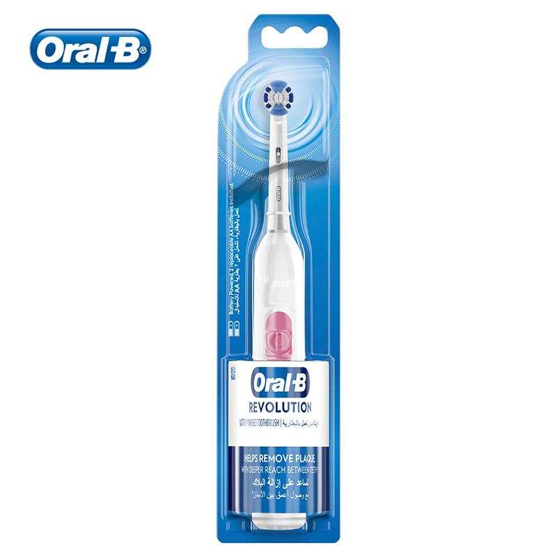 

Электрическая зубная щетка Oral B DB400 Взрослая зубная щетка Вращение Питание от батареек Зубные щетки 1 зубная щетка 4 дополнительные насадки розовый