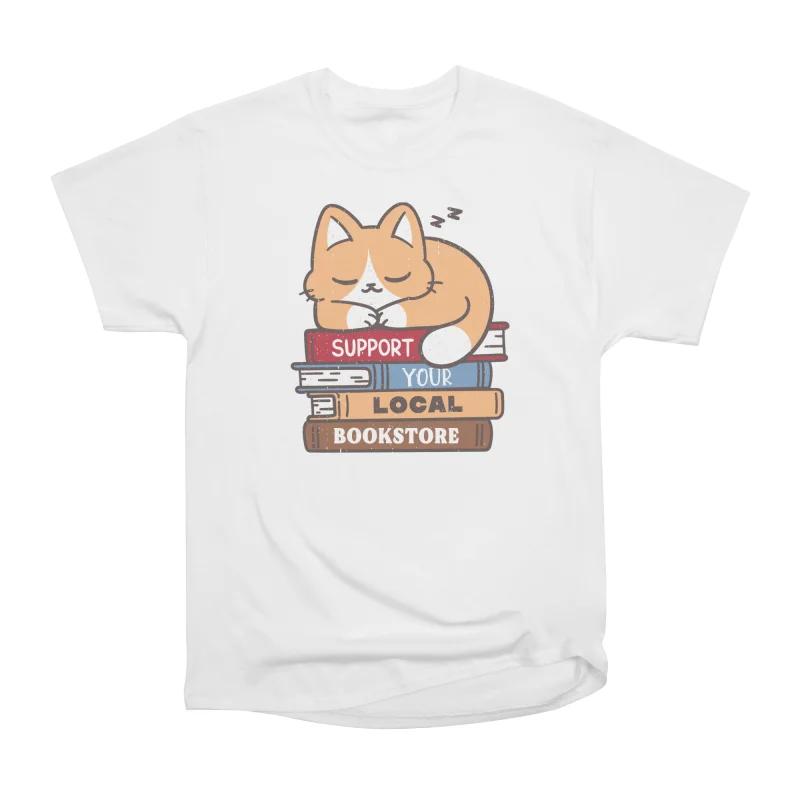 

Men Casual Shirts Short Sleeves SUPPORT YOUR LOCAL White Tees Oversized T-shirts S белый
