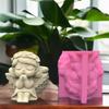 Cute Doll Girl Series Succulent Flower Pot Mould Gypsum Concrete Crystal Epoxy Resin Mold Flower Vase Silicone Mold