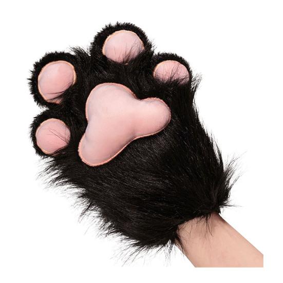 1 Stück Tierpfoten-Handschuh Stiefel Plüsch Fellige Pfote Schuh Flauschig Niedlich Katzenpfoten-Handschuh Cosplay-Zubehör für Kostümpartys Tier-Themenpartys