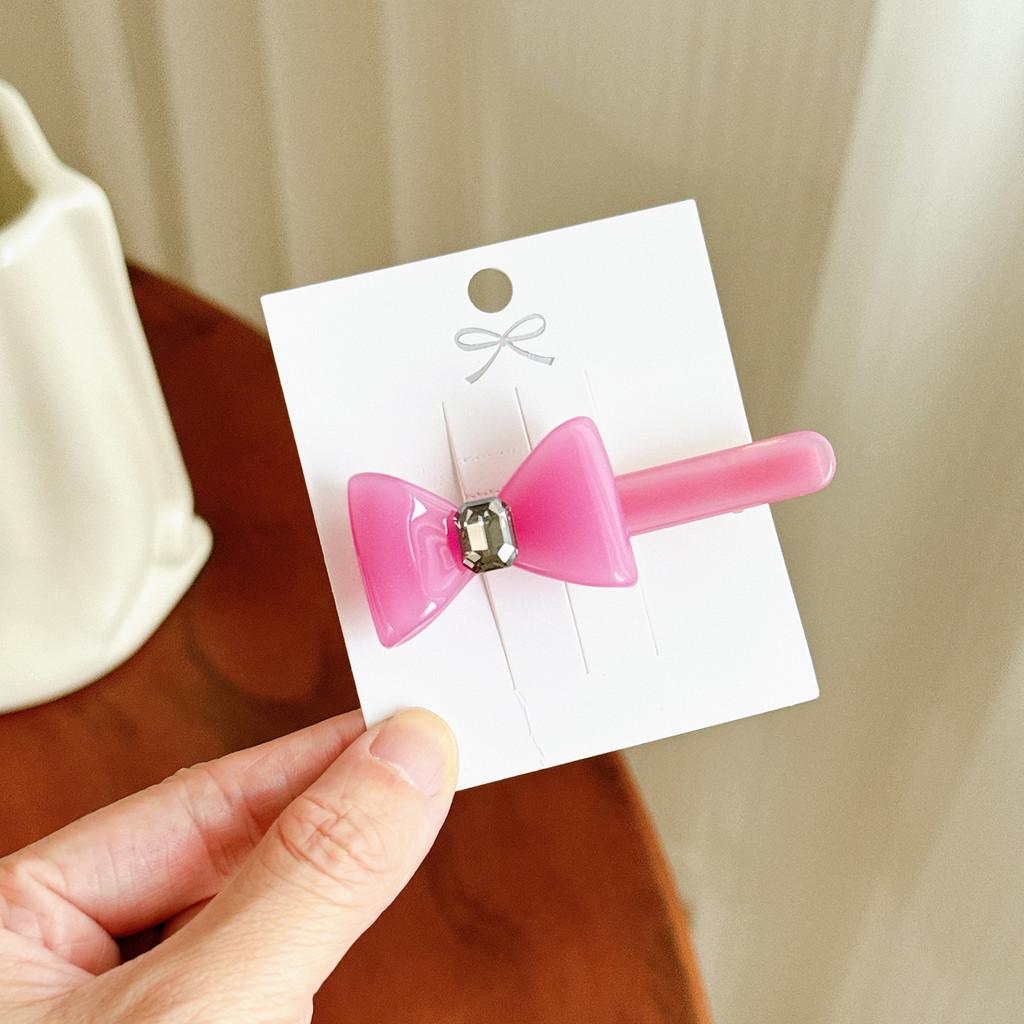 Chic Retro Style Acetate Bow Hair Tie And Versatile Duckbill Clips In Multiple Colors