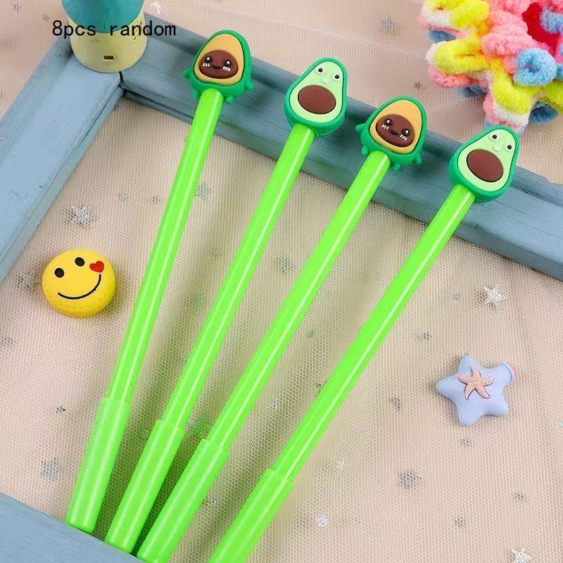 Creative Avocado Shaped Gel Pen Cute Student Cartoon Kawai Stationery Office School Supplies Water Based Signature Accessories