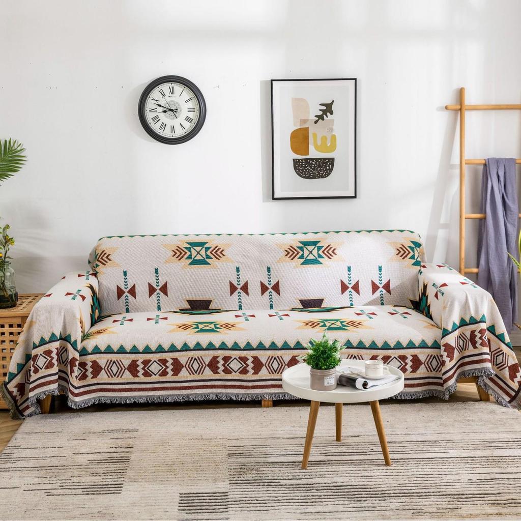 Σκανδιναβικό Διπλής Όψης Πλήρους Κάλυψης Κάλυμμα Καναπέ και Σετ Καλύμματα Μαξιλαριών