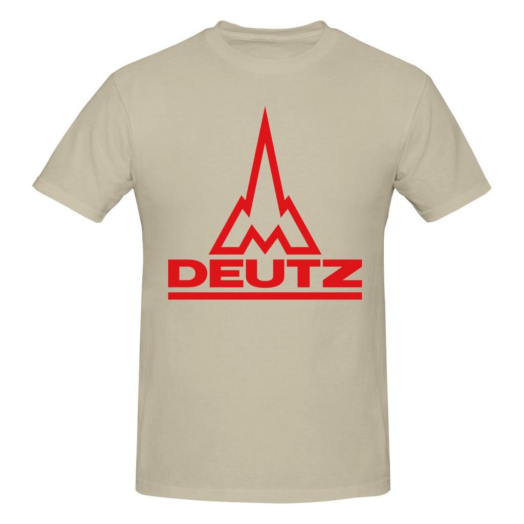 Deutz Vol Katoen Gevoel T-shirt Retro Straat Duurzaam Korte Mouw