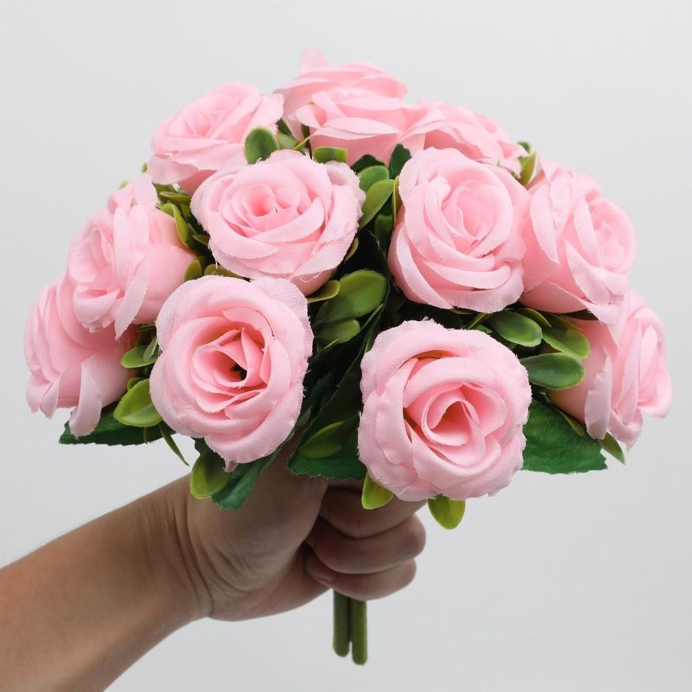 Dyed Edged Artificial Pansy Flowers Silk Cloth Flower Bouquet  Photography Props