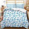 Marine Life Bedding Set Blue Seahorse Duvet Cover Queen King Single Duvet Cover Pillowcase 2/3pc Kid Gift Soft Bedroom Decoration