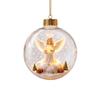 Christmas Creative Lighted Star Acrylic Garland With Snowman Decor For Home Festivities