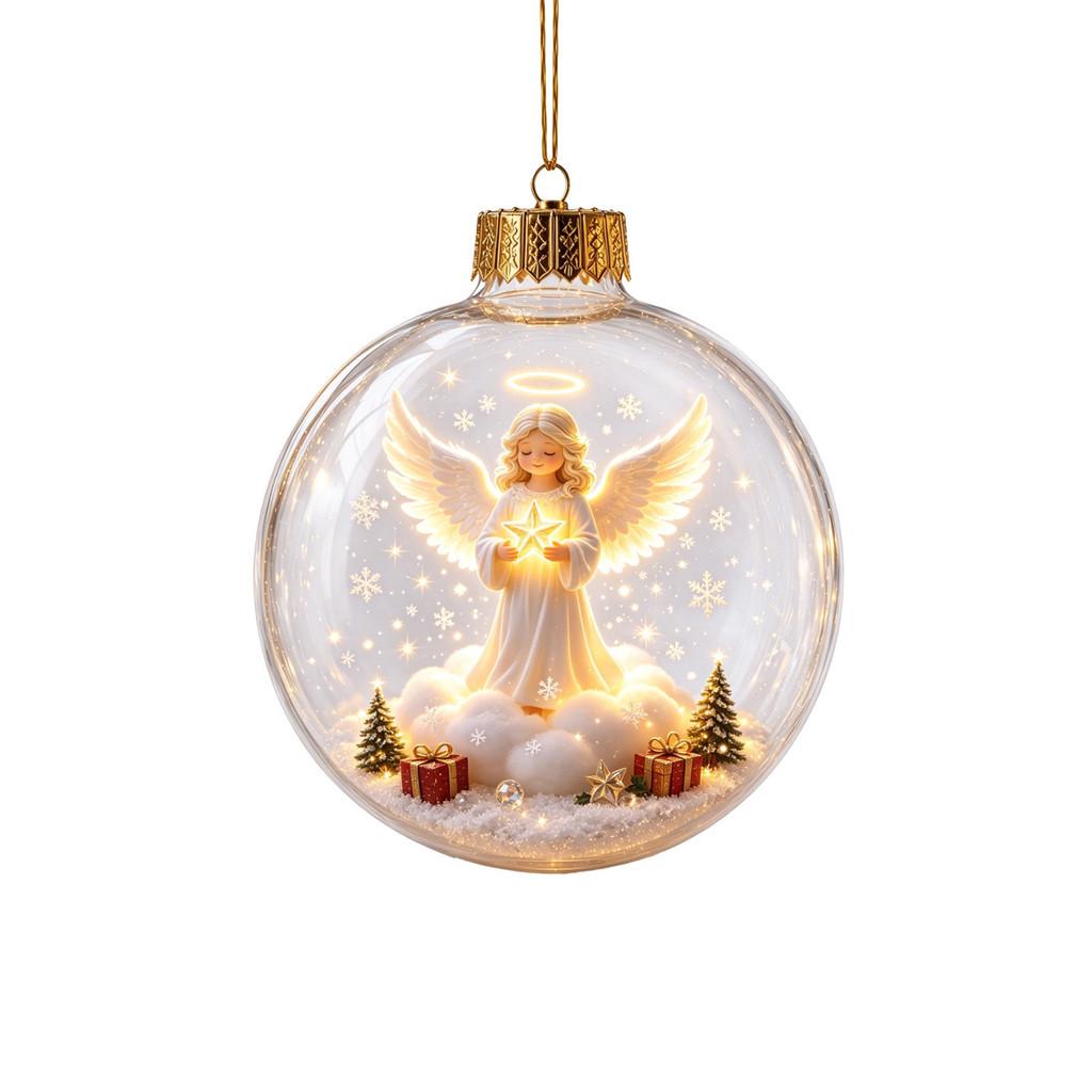 Christmas Creative Lighted Star Acrylic Garland With Snowman Decor For Home Festivities