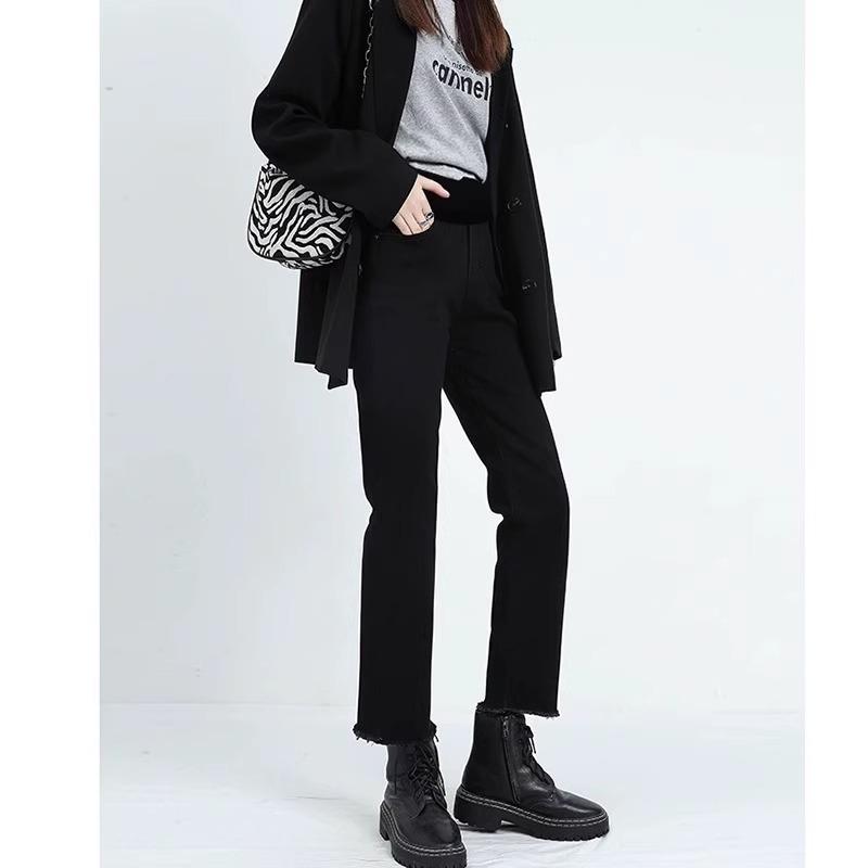 

Джинсы-сигареты для беременных с высокой эластичностью и поддержкой живота – стиль весна и осень