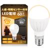 GOHDLAMP E17 Motion Sensor LED Bulb, Mini Krypton Bulb, Light Sensor, Automatic OnOff, 60W Equivalent, Warm White, 5W, 1 Bulb Included, Suitable for