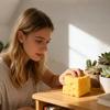 Cheese Shape Sensory Squeeze Toy Slow Rising Relaxing Toy Adults Relaxing Slow Rising Food For Boys Girls Teens Students Gifts