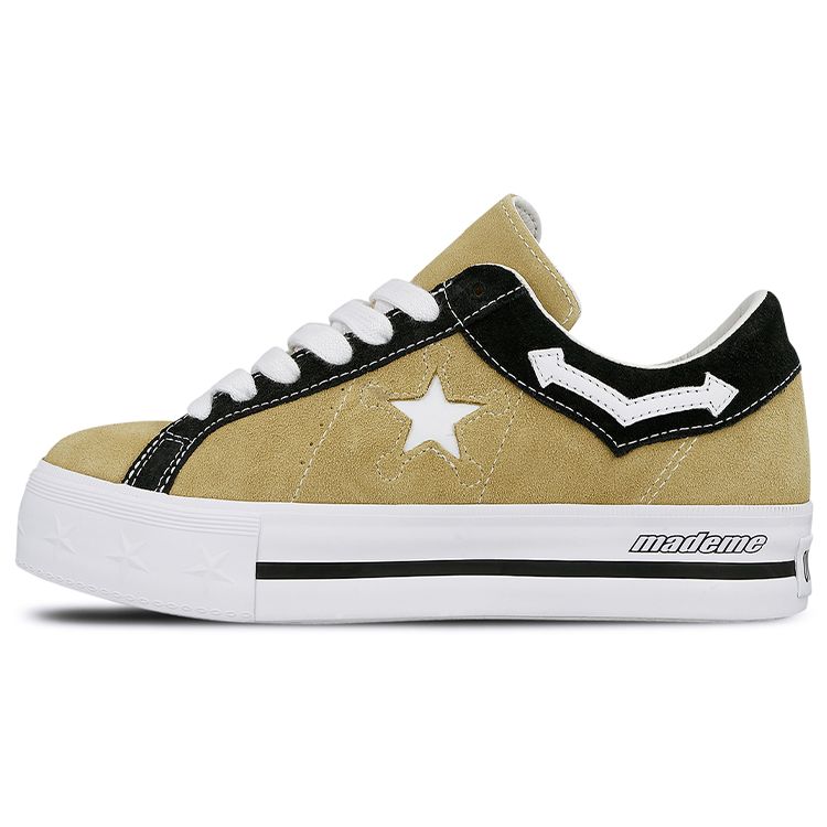 

Converse MadeMe x One Star Platform Low Taupe Женские кроссовки коричневые, черные, белые 563731C
