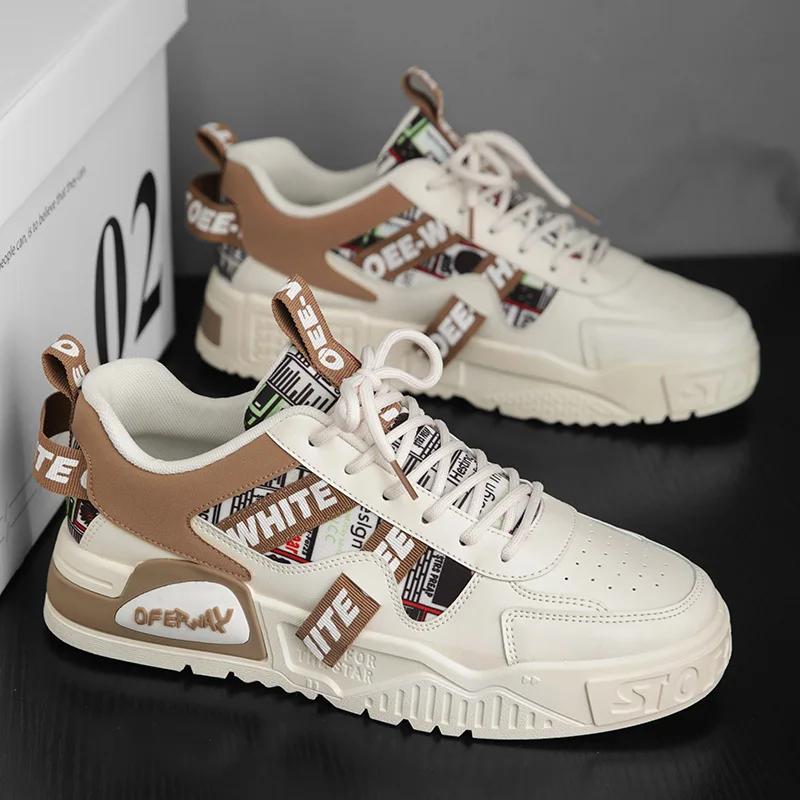 

High Quality Men s Casual Shoes Luxury Male Sneaker Outdoor Fashion Skateboard Shoes Running Platform Designer Vulcanized Shoes 39 хаки