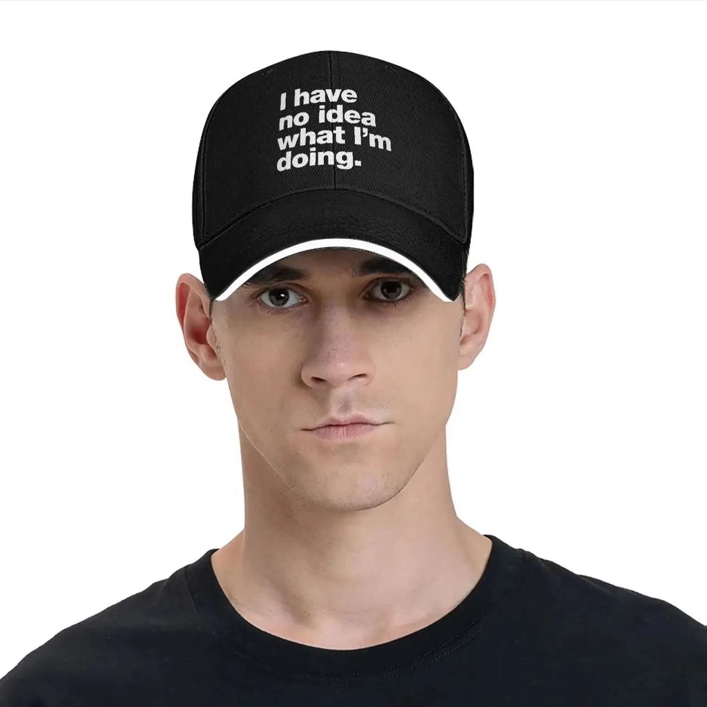 I Have No Idea What Im Doing Casual Baseball Cap Running Hippie Hip Hop Hats Summer Sun Visor Female Male y2k Funny Caps