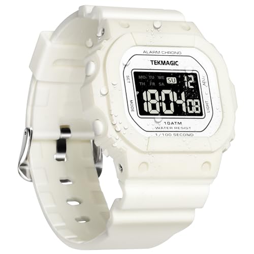 

10 ATM Water Resistant Multi-Function Sports Watch for Girls and Women, Alarm Watch, Surfing Watch, Diving Watch with Stopwatch, Calendar, Dual Time,