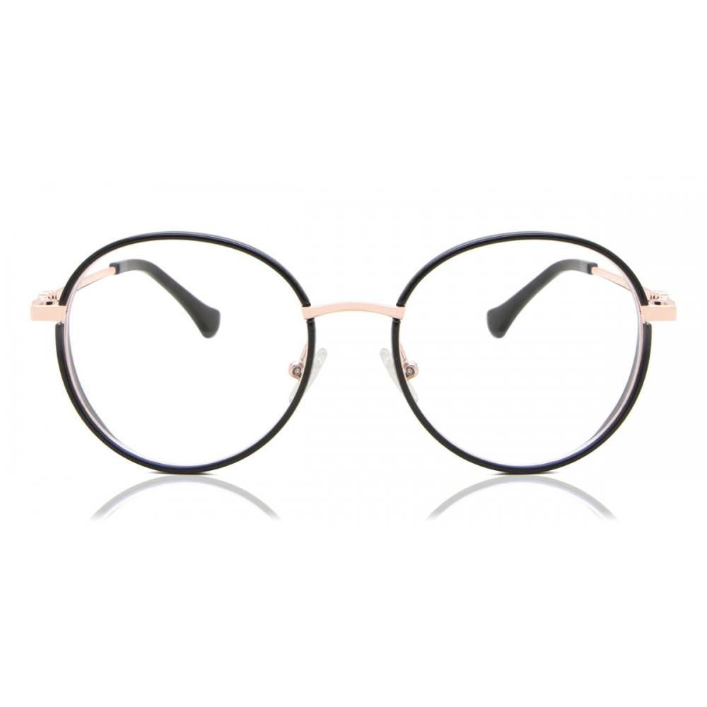 

Full Rim Oval Black Rose Gold Smartbuy Collection Mahin Mtr 91b Fashion Women Eyeglasses Black Rose Gold/50-17-142