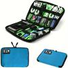 Durable Nylon Travel Tech Organizer Bag Portable Electronics Accessories Case for Cables, Phones, Earphones  High-Capacity