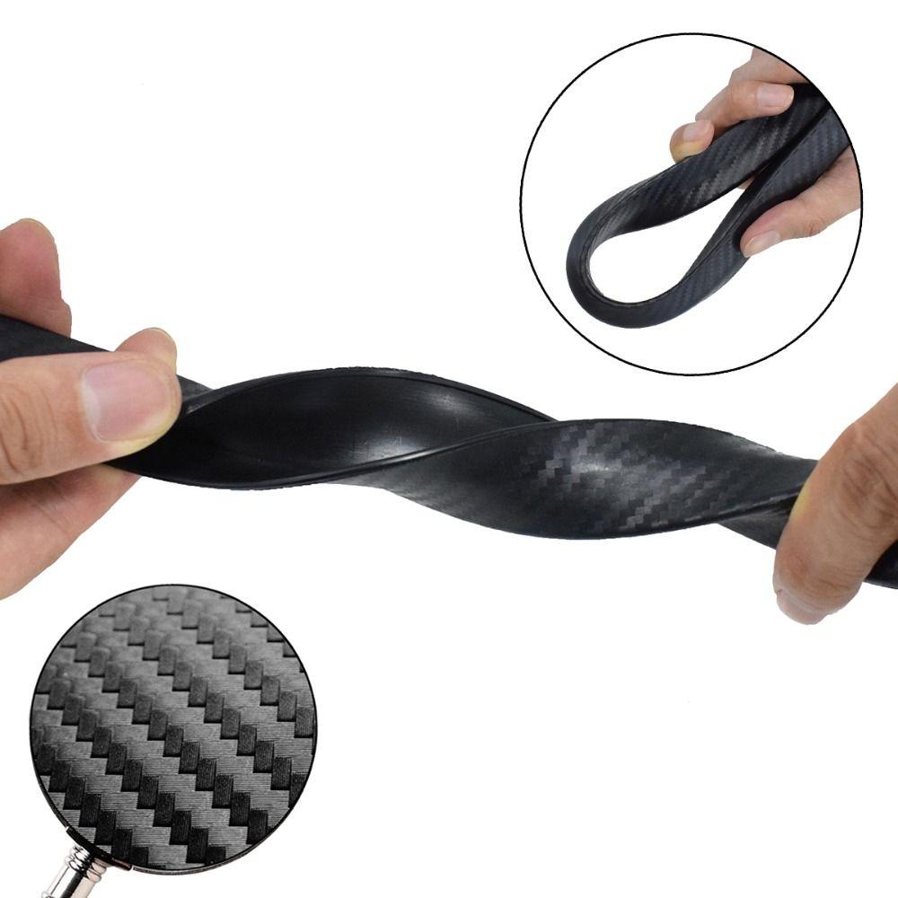 2Pcs Universal Protective Lip Car Fender Arch Fender Carbon Fiber Strips Wheel Eyebrow