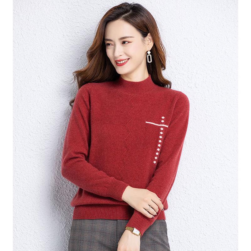 Women's Turtleneck Wool Blend Sweater