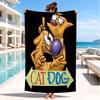 Cat Dog Adventure Beach Towel, Microfiber Beach Towel, Perfect For Pool, Beach, Travel, Home Decor Beach Party Fan Gifts