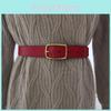 Solid Color Style Pure Leather Belt Women Metal Pin Buckle Jeans Supplies Pants