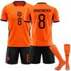 2026 Netherlands Home Court No. 4 Van Dijk Jersey Depay Orange No. 21 De Jong US-Mexico World Cup Football Jersey