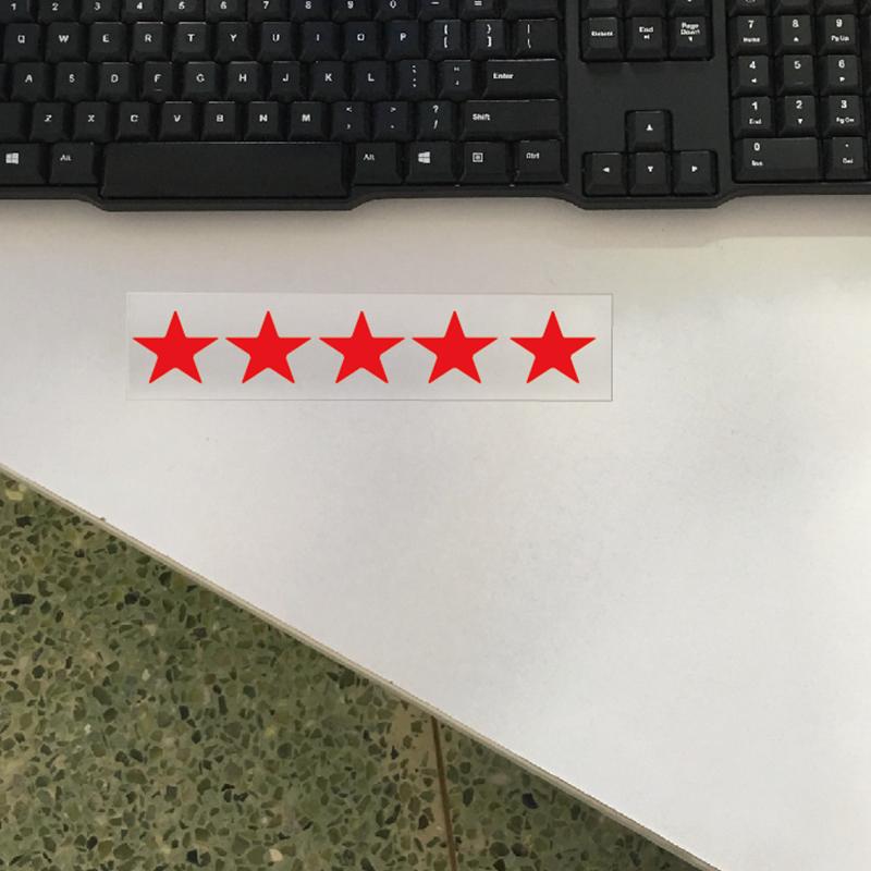 Reflective Car Sticker 100% Five Star Decorate Decals Vinyl Cover Scratches Waterproof Motorcycl Drop Shipping 20cmx3cm