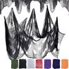 Halloween Creepy Gauze Cloth Decoration,  Black Scary Halloween Gauze Tapestry Decor, Spooky Decor for Home Wall Yard Haunted House Party Supplies