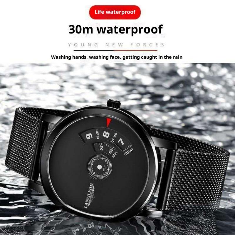 Wodoodporny zegarek męski topowej marki Męski modny zegarek kwarcowy w stylu koreańskim pasujący do wszystkiego dla par