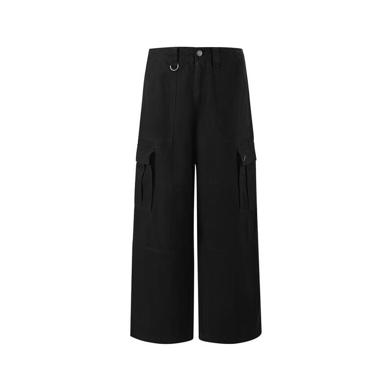 CHINISM Retro Washed Loose Straight Cargo Pants XL