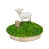 Ubia Mini Ovelha 6 x 6 x Boneco Animal Jardim Ovelha H23381 Conjunto, 4,5cm, Miniatura, Enfeite, Decoração,