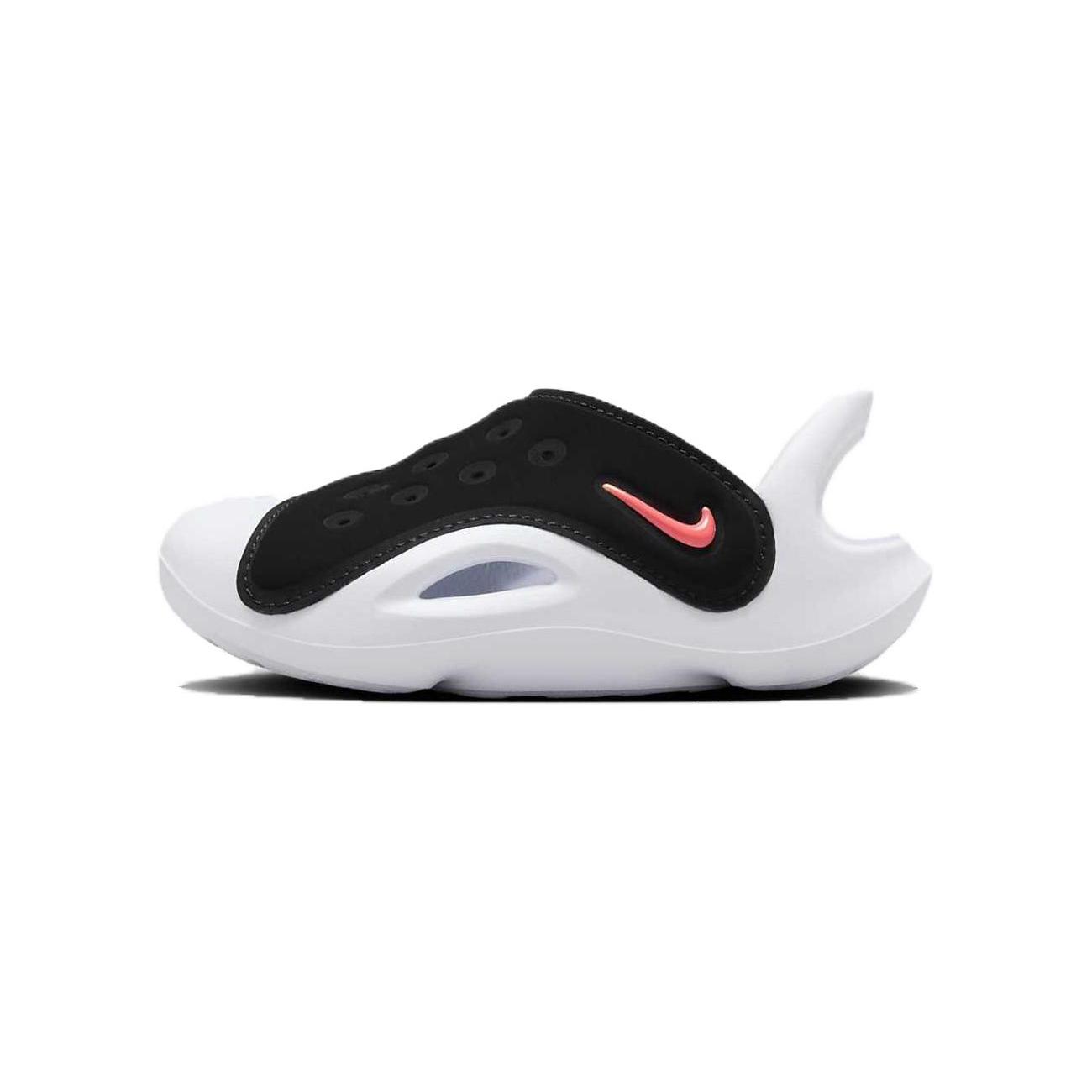 

New Nike Aqua Swoosh Sandal TD Black Hyper Orange FN0875-001 23.5