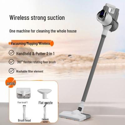 Aspirateur et vadrouille sans fil portables: Forte aspiration, Humide/Sec, Laveur de sol tout-en-un