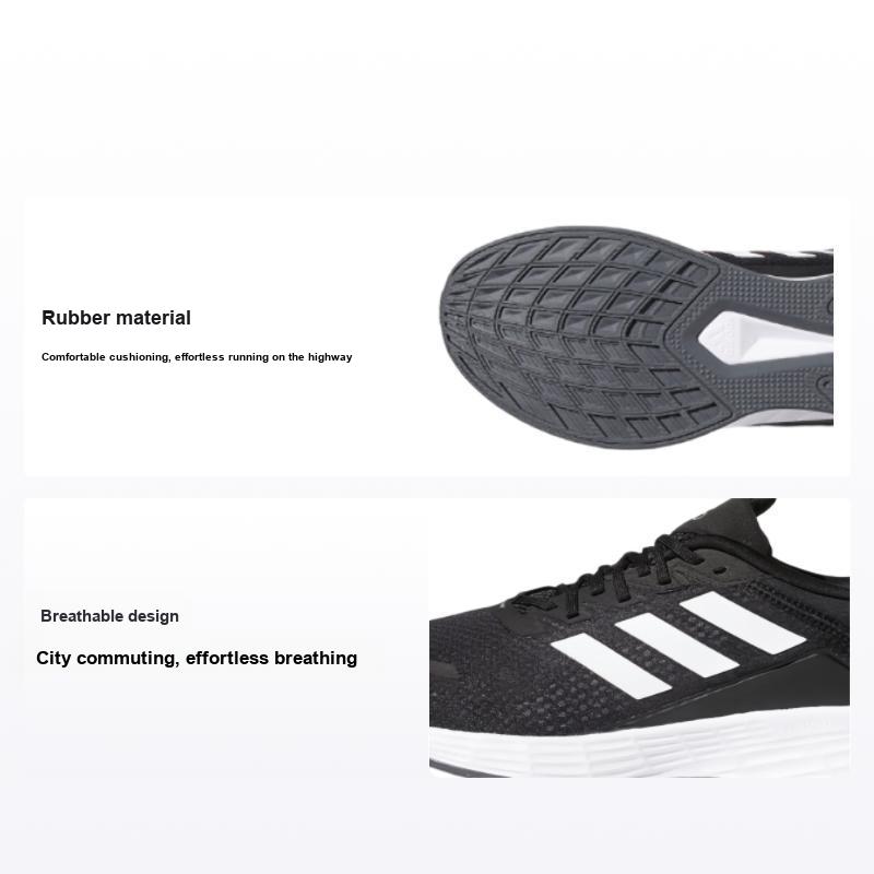 Кроссовки мужские Adidas Duramo SL Черный Белый Основной-Черный Облачно-Белый Серый-Шесть FV8786 44⅔