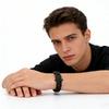 Bracciale Catena Cuban Demon Curb Stile Scuro Placcato Nero 15mm Per Uomo Acciaio Inossidabile 316L