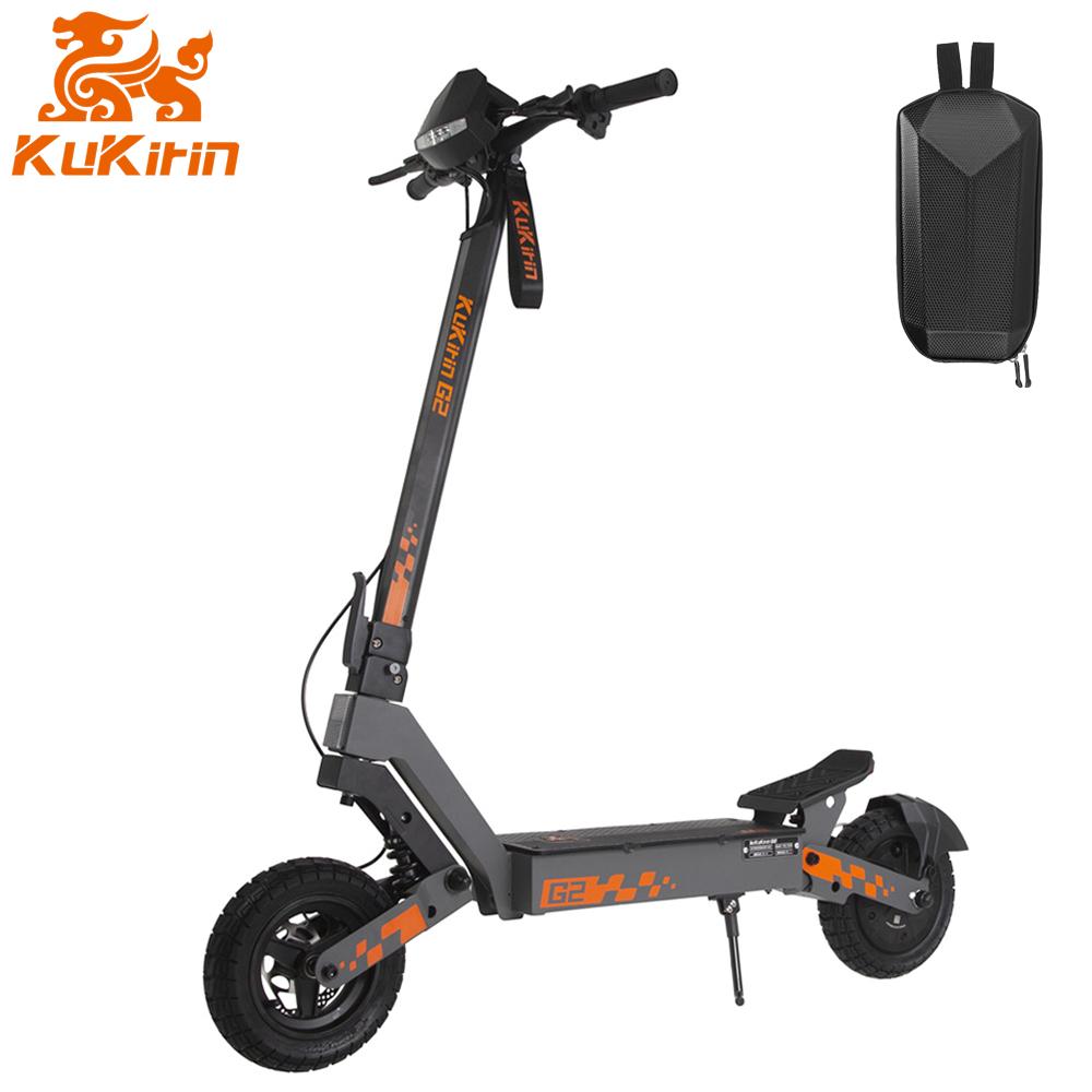 Kukirin G2 800W Elektroroller für Erwachsene, 10-Zoll-Vakuumreifen, 48 V 15,6 Ah, 45 km/h Höchstgeschwindigkeit, faltbares Design, Doppelfederung, IPX4, LED-Anzeige