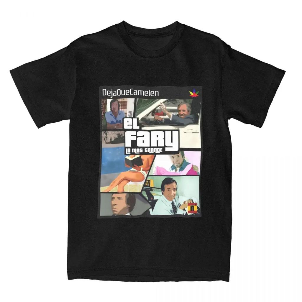 Streetwear T Shirt El Fary T Shirts spanish Leisure Tshirt for Adult Beach Y2K Basic Casual Short Sleeve Clothes