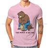 Smokey The Bear The World Is On Fire T Shirt Vintage Grunge Teenager Summer Large Cotton Unisexs Clothes Harajuku Crewneck Tshirt