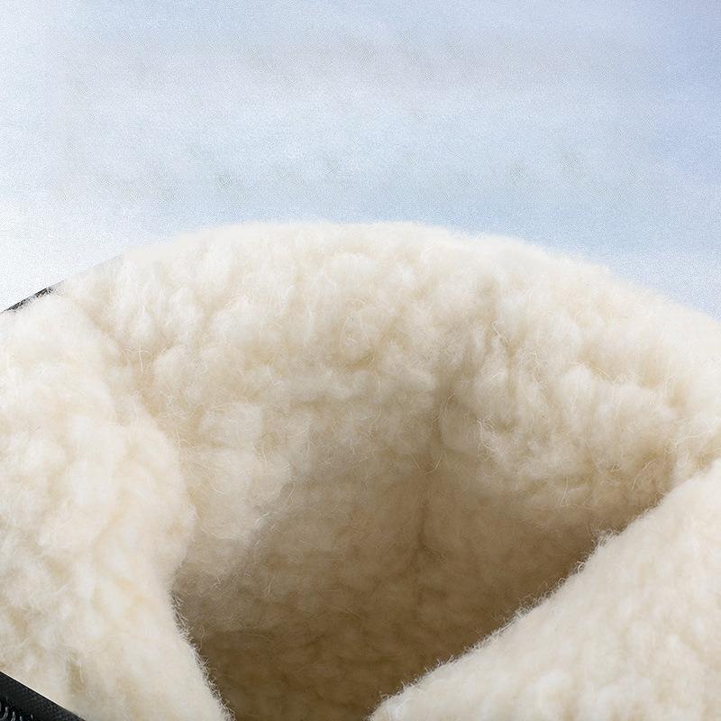 Northeast Thickened Elderly Short Sleeved Cotton Boots Anti Slip and Casual Men's Snow Boots with Plush Insulation Winter Big Cotton Shoes